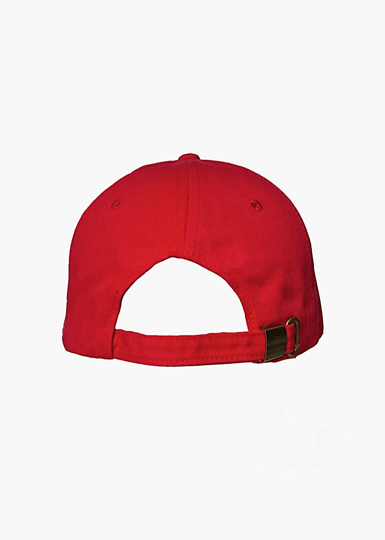 6 PANEL CHINO TWILL DAD CAP WITH BRASS BUCKLE CLOSURE
