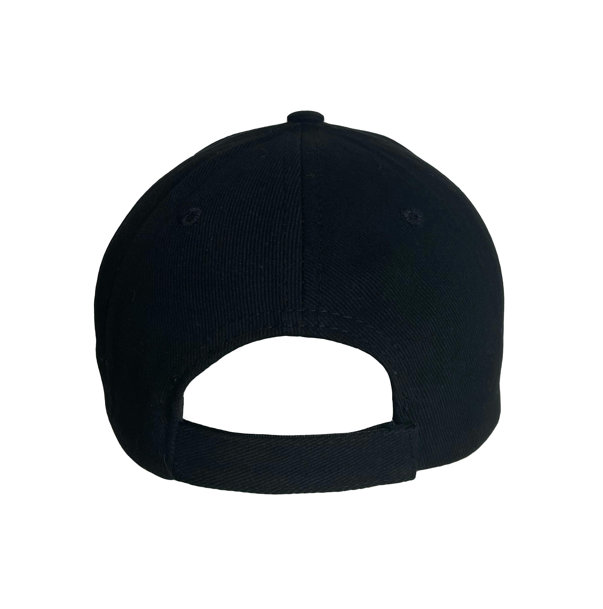 6 PANEL HEAVY BRUSHED COTTON CAP WITH VELCRO CLOSURE