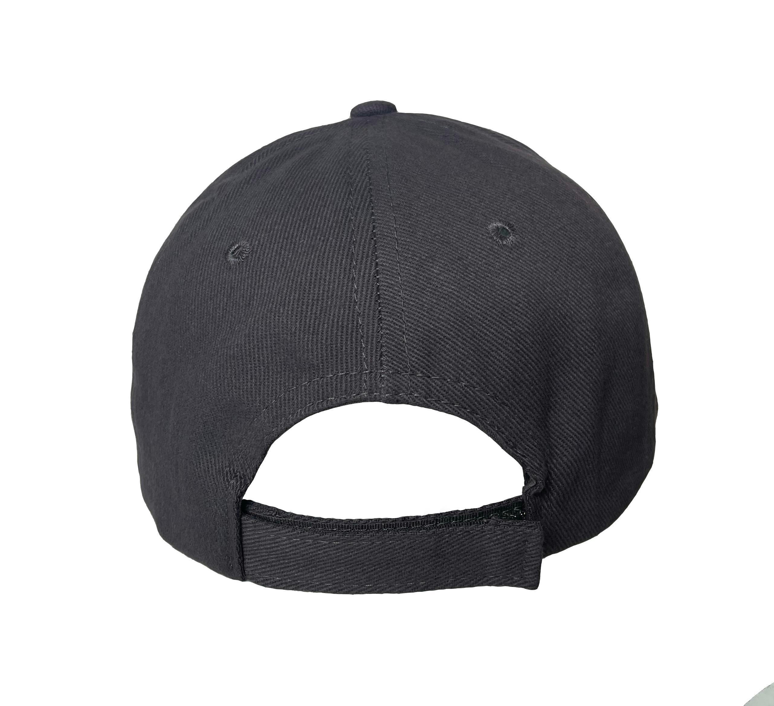 6 PANEL HEAVY BRUSHED COTTON CAP WITH VELCRO CLOSURE 